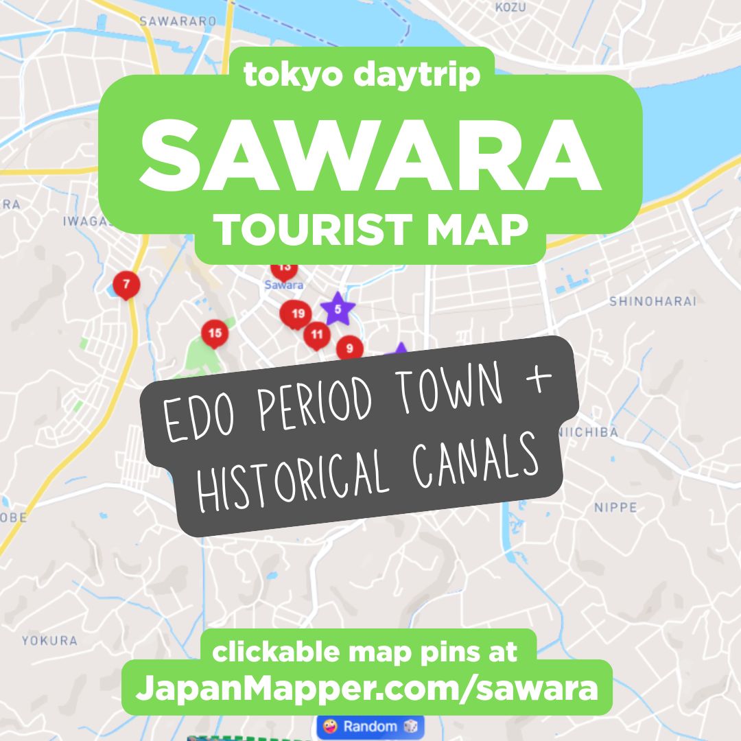Sawara, Chiba Tourist Attraction Spot Map Area Guide