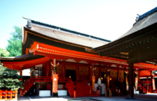  Hakozakigu Shrine location image photo