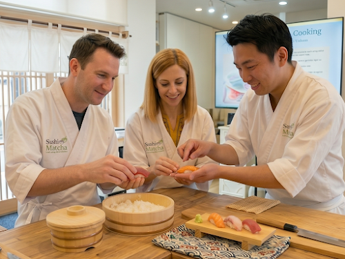 Sushi Matcha | Tokyo Sushi Making Class & Matcha Experience (Cooking Class in Tokyo)